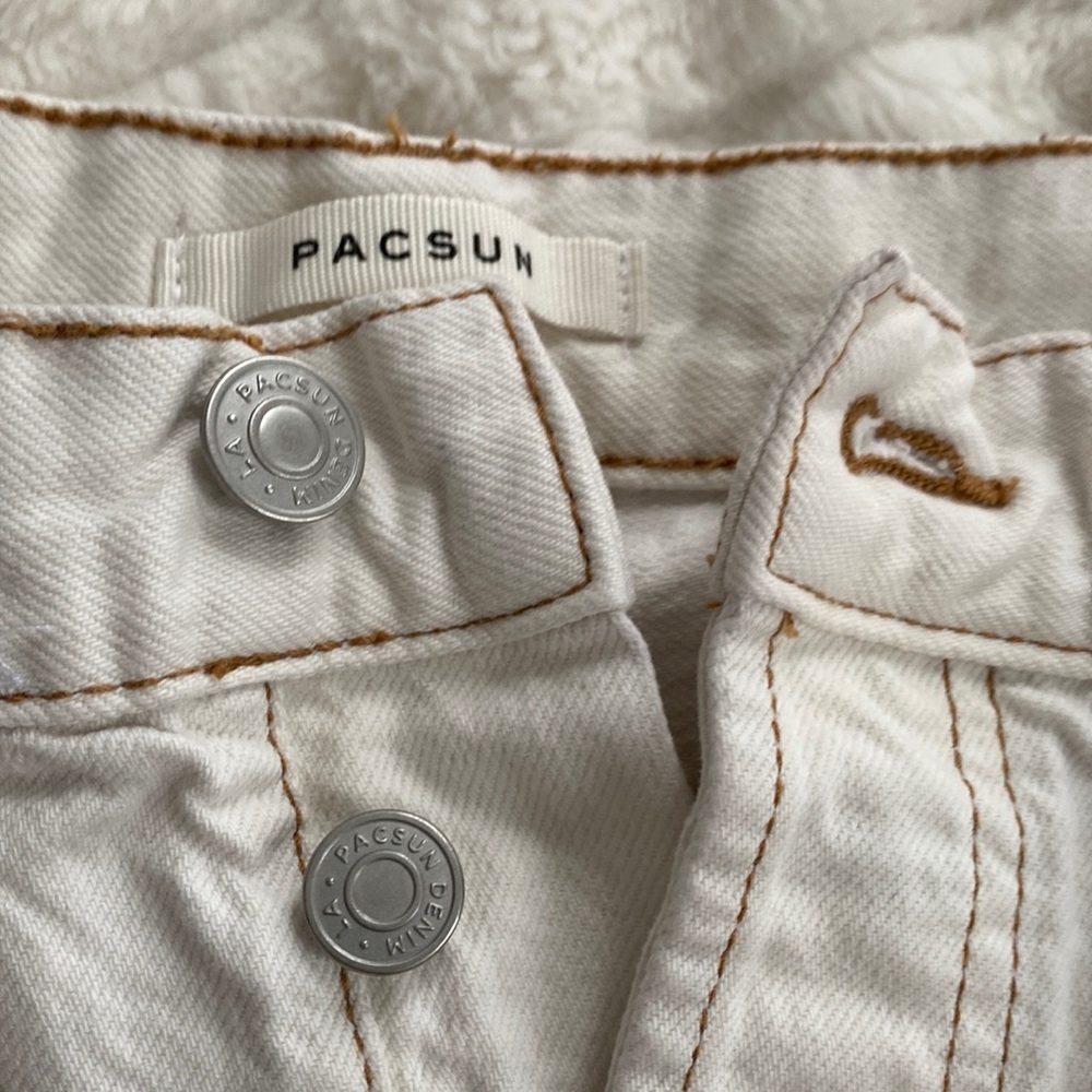 White with brown lining jeans from PucSun